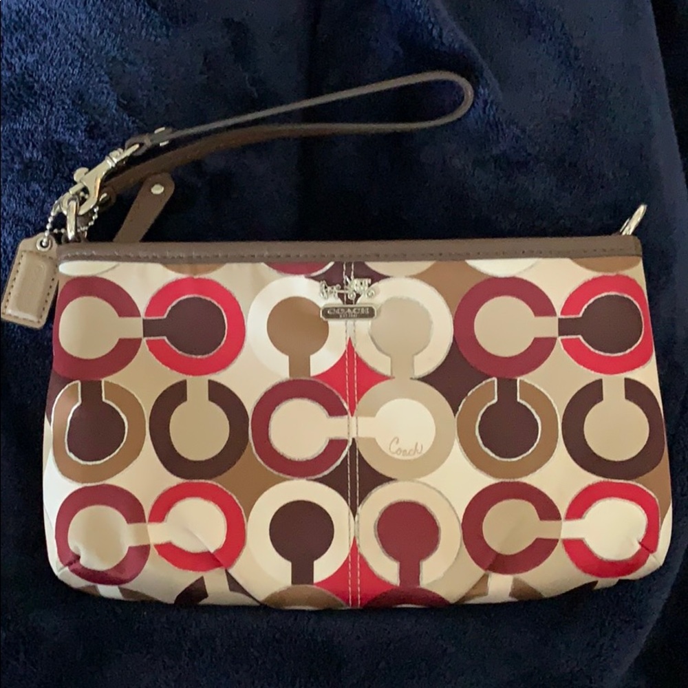 Coach Signature CC Satin Large Wristlet